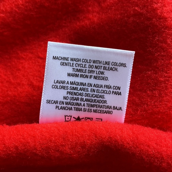 💟Half Price Bundle Add-on💟NWT Laura Scott fleece style vest jacket red/navy - Picture 13 of 13